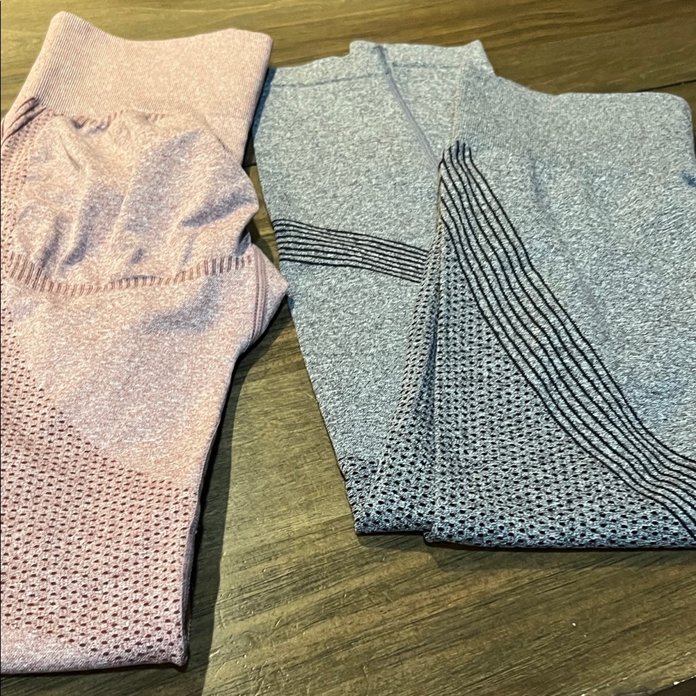 Women's Pink and Gray Leggings Set